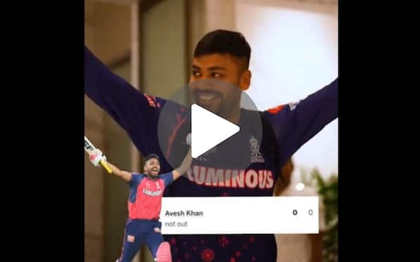 [Watch] Avesh Khan Receives Standing Ovation From RR Dugout After 0 (0) Vs KKR